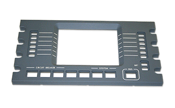 CNC Machined Illuminated Faceplate Panel and Button Set