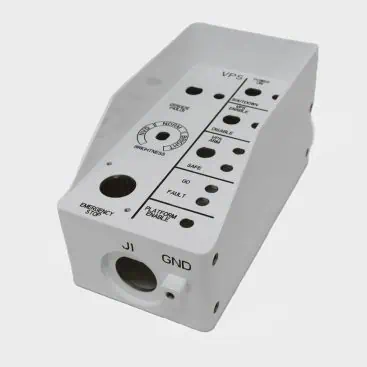 Spray Painted Aluminum Housing with Filled Engrave